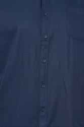 D555 Big & Tall Navy Blue Short Sleeve Oxford Shirt | BadRhino 1