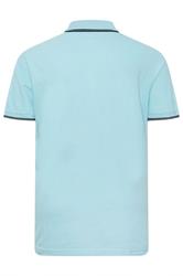 BadRhino Big & Tall Light Blue Tipped Polo Shirts | BadRhino 2