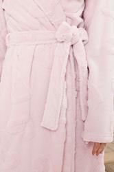 LTS Tall Light Pink Heart Embossed Dressing Gown | Long Tall Sally 4