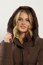 LTS Tall Chocolate Brown Padded Coat | Long Tall Sally 5