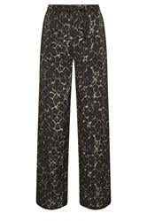 LTS Tall Women's Grey Leopard Print Wide Leg Trousers | Long Tall Sally 5