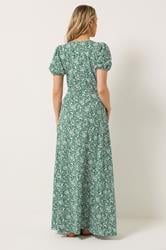LTS Tall Women's Green Floral Cotton Wrap Maxi Dress | Long Tall Sally 4