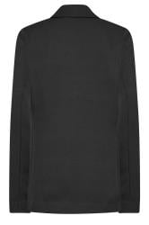 LTS Tall Women's Black Scuba Crepe Blazer | Long Tall Sally 7
