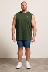 BadRhino Big & Tall Black/White/Navy/Khaki/Grey 5 Pack Extra Long Muscle Vests | BadRhino 4