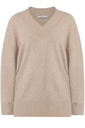 LTS Tall Women's Natural Brown V-Neck Knitted Jumper | Long Tall Sally 5