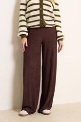 LTS Tall Brown Textured Elasticated Waist Trousers | Long Tall Sally 2