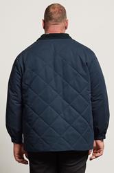 BadRhino Big & Tall Navy Blue Quilted Jacket | BadRhino 3