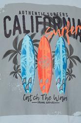 KAM Big & Tall Blue Cali Surf Print Muscle Vest | BadRhino 5