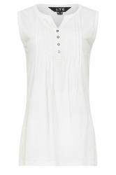 LTS 2 PACK Tall Women's Black & White Cotton Henley Vest Tops | Long Tall Sally 9