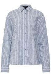 LTS Tall Blue Stripe Collared Shirt | Long Tall Sally  2