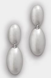 Silver Tone Polished Drop Earrings | Yours Clothing 2