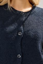 LTS Tall Navy Blue Knitted Button Cardigan | Long Tall Sally 4