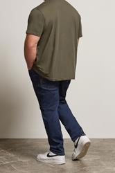 BadRhino Big & Tall Indigo Blue Straight Leg Stretch Jeans | BadRhino 3