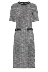 LTS Tall Black Boucle Midi Dress | Long Tall Sally 5