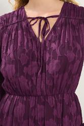 LTS Tall Purple Jacquard Boho Maxi Dress | Long Tall Sally 5