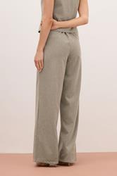 LTS PREMIUM Tall Brown Herringbone Formal Trousers | Long Tall Sally 4
