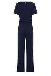 LTS Tall Women's Navy Blue Scuba Button Front Jumpsuit | Long Tall Sally 6