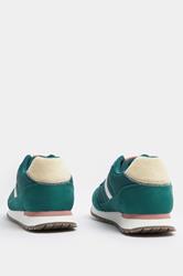 Teal Green Colourblock Trainers In Extra Wide EEE Fit | Yours Clothing 4