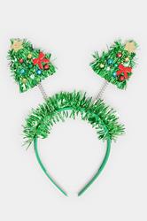 Green Christmas Tree Novelty Headband | Yours Clothing 1