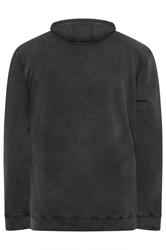 BadRhino Big & Tall Black Sun Bleached Hoodie | BadRhino 3