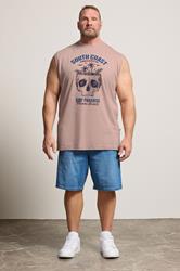 KAM Big & Tall  Pink South Coast Muscle Vest | BadRhino 1