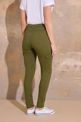 LTS Tall Khaki Green Cargo Skinny Jeans | Long Tall Sally 3