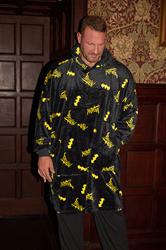 BadRhino Big & Tall Black Batman Blanket Hoodie | BadRhino 1