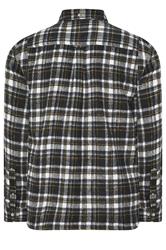 BadRhino Big & Tall Black & Yellow Brushed Checked Shirt | BadRhino 7