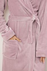 LTS Tall Light Pink Shawl Collar Maxi Dressing Gown | Long Tall Sally 4