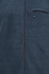 KAM Big & Tall Navy Blue Fleece Gilet | BadRhino 4