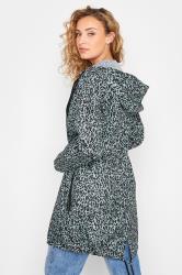 LTS Tall Women's Sage Green Leopard Print Pocket Parka | Long Tall Sally 3