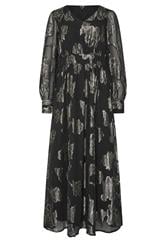 LTS Tall Black & Gold Floral Jacquard Midaxi Dress | Long Tall Sally 1