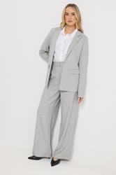 LTS Tall Women's Light Grey Tailored Wide Leg Trousers | Long Tall Sally 3