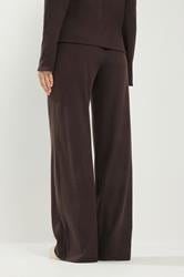 LTS Tall Women's Chocolate Brown Brushed Ribbed Trousers | Long Tall Sally 3