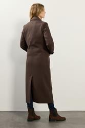 LTS Tall Chocolate Brown Longline Maxi Coat | Long Tall Sally 4