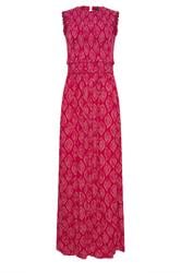 LTS Tall Women's Pink Paisley Shirred Maxi Dress | Long Tall Sally 6
