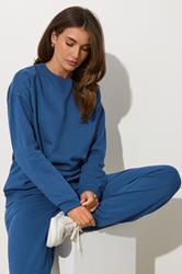 LTS Tall Dark Blue Crew Neck Sweatshirt | Long Tall Sally 1