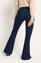 LTS Tall Indigo Blue Denim Flared Jeans | Long Tall Sally 3