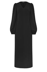 LTS Tall Women's Black Seam Front Midi Dress | Long Tall Sally 5