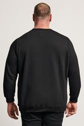 BadRhino Big & Tall Black Skull & Snake Graphic Sweatshirt | BadRhino 4