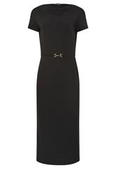 LTS Tall Black Midi Buckle Dress | Long Tall Sally 5