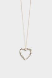 Plus Size Gold Tone Pearl Heart Pendant Necklace | Yours Clothing 2