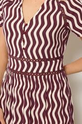 LTS Tall Women's Burgundy Red Swirl Print Maxi Dress | Long Tall Sally 4
