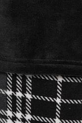 BadRhino Big & Tall Black Check Fleece Lounge Set | BadRhino 3