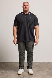 BadRhino Big & Tall Slate Grey Stretch Cargo Trousers | BadRhino 2