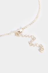 Gold & Pink Live Laugh Love Necklace & Stone Earring Set 4