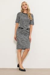 LTS Tall Black Boucle Midi Dress | Long Tall Sally 2