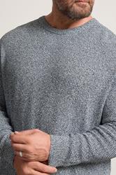 BadRhino Big & Tall Blue Crew Neck Knitted Jumper | BadRhino 4
