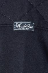 D555 Big & Tall Navy Blue Quilted Quarter Zip Sweatshirt | BadRhino 3