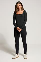 LTS Tall 2 PACK Purple & Black Square Neck Tops | Long Tall Sally 4